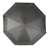 Жіноча однотонна парасолька напівавтомат від TNEBEST зі сріблястим покриттям зсередини сірий 0614-2, фото 3