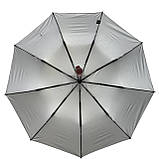 Складана парасолька напівавтомат з абстрактним принтом від Срібний дощ антивітер бордовий 022-309-2, фото 4