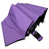 Жіноча парасолька напівавтомат на 10 спиць антивітер із принтом міст усередині від Bellissimo бузковий М 0628-2, фото 3