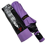 Жіноча парасолька напівавтомат на 10 спиць антивітер із принтом міст усередині від Bellissimo бузковий М 0628-2, фото 7