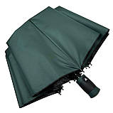 Жіноча парасолька напівавтомат на 10 спиць антивітер із принтом міст усередині від Bellissimo зелена М 0628-3, фото 7