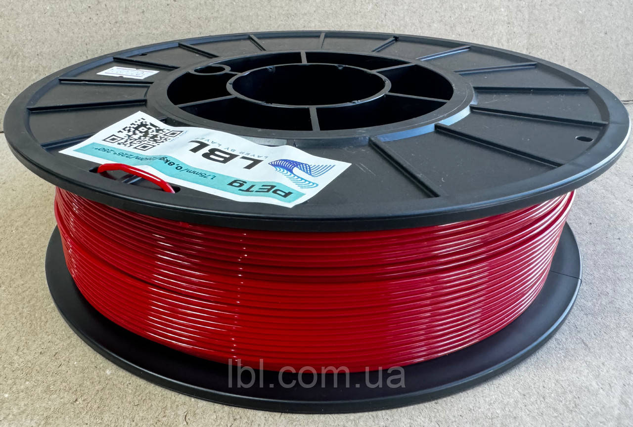 PETG (CoPET) пластик для 3D принтера 0.800 кг / 260 м / 1.75 мм / Червоний