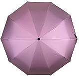 Жіноча парасолька напівавтомат на 10 спиць антивітер із принтом міст усередині від Bellissimo пудровий М 0628-5, фото 5