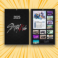 Календар Stray Kids 2025 А3 настінний перекидний