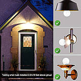 Світлодіодна лампа Elrigs E27 з датчиком руху та датчиком сутінків, 7 Вт, замінює 60 Вт, регульований діапазон, фото 8