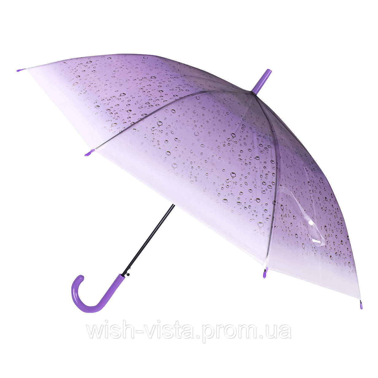 Жіноча парасолька RST RST940 Краплі дощу Фіолетова (12330-74982), фото 1