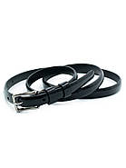 Жіночий ремінь 1,3 х 110 см Weatro Чорний zhn-kz-kit13-036, фото 3