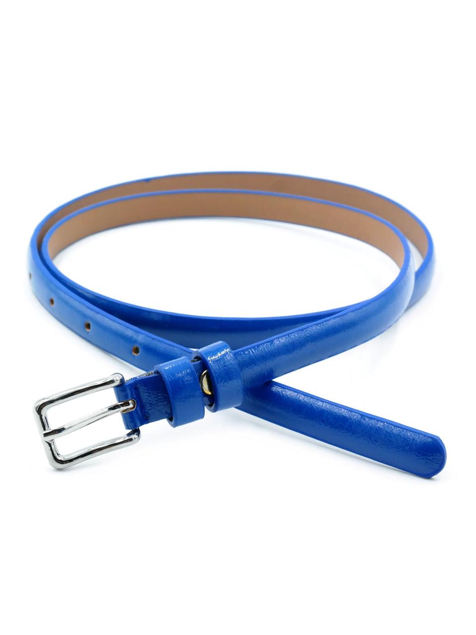 Жіночий ремінь 1,3 х 110 см Weatro Синій zhn-kz-kit13-039, фото 1