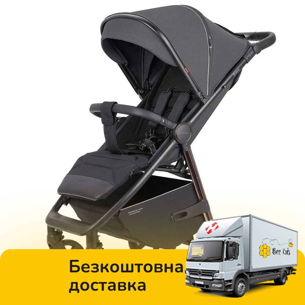 Коляска прогулянкова дитяча CARRELLO Bravo CRL-5515 Storm Grey 2024 BF Темно-сіра, фото 1