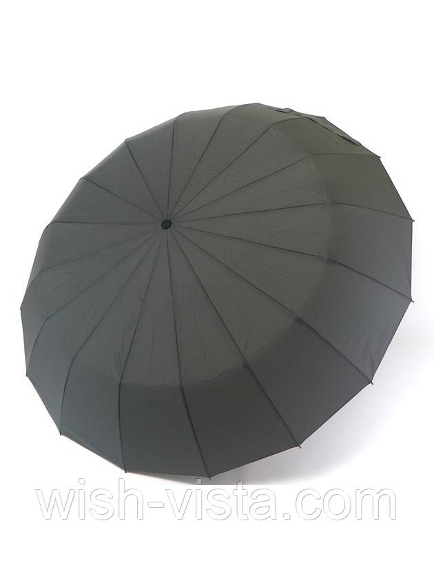 Парасолька жіноча автомат Romeat 39160 на 16 подвійних спиць Сіра, фото 1