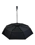 Парасолька чоловіча напівавтомат Feeling Rain LAN 938 на 9 спиць Чорна, фото 6