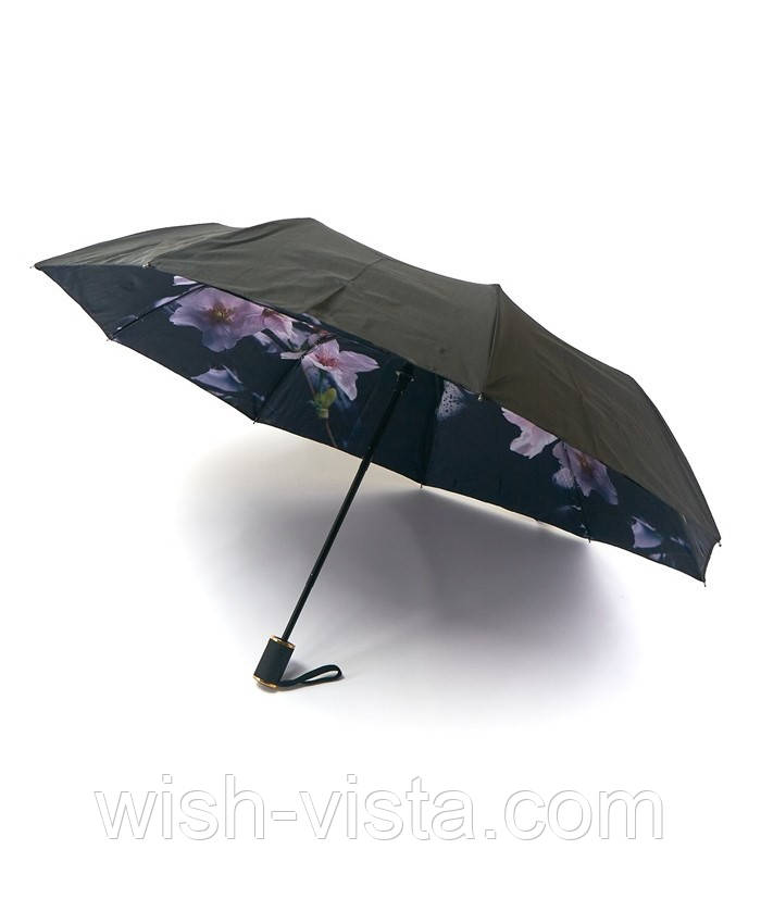Парасолька жіноча Напівавтомат Romeat TR3239 Чорна (9cf0di1c), фото 1