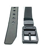 Ремінь тканинний двосторонній Weatro Сірий + Чорний tkn-dvst-38k-001, фото 5