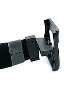 Ремінь тканинний двосторонній Weatro Сірий + Чорний tkn-dvst-38k-001, фото 9