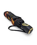 Парасолька жіноча автомат Susino No466 9 спиць 3 складання Чорна, фото 3