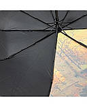 Парасолька жіноча автомат Susino No466 9 спиць 3 складання Чорна, фото 5