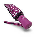 Парасолька напівавтомат жіноча Toprain 593 "Words" на 9 спиць Бузкова, фото 5