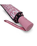 Парасолька напівавтомат жіноча Toprain 593 "Words" на 9 спиць Рожева, фото 5