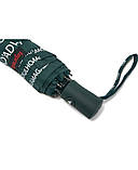 Парасолька напівавтомат жіноча Toprain 593 "Words" на 9 спиць Темно-зелена, фото 7