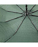 Парасолька напівавтомат жіноча Toprain 593 "Words" на 9 спиць Темно-зелена, фото 8