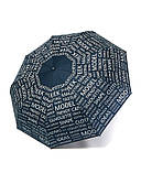 Парасолька напівавтомат жіноча Toprain 593 "Words" на 9 спиць Темно-синя, фото 2