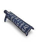 Парасолька напівавтомат жіноча Toprain 593 "Words" на 9 спиць Темно-синя, фото 5