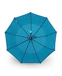 Парасолька напівавтомат жіноча Toprain 593 "Words" на 9 спиць Бірюзова, фото 4