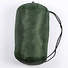 Спальний мішок демісезонний (200х60см)+ чохол, Хакі / Туристичний спальник з капюшоном / Спальник-ковдра, фото 10