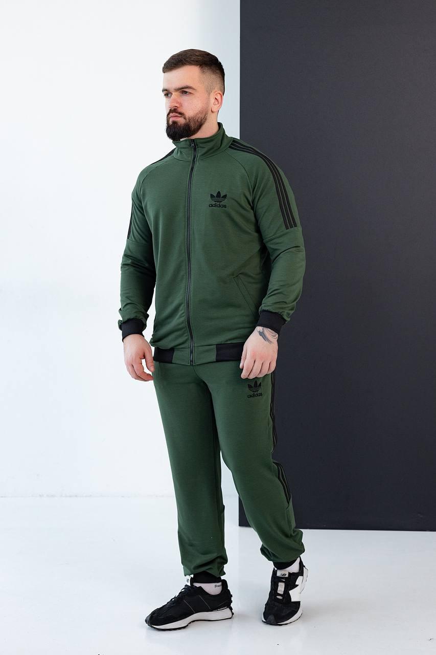 Чоловічий спортивний костюм адідас Adidas три смужки без капюшону