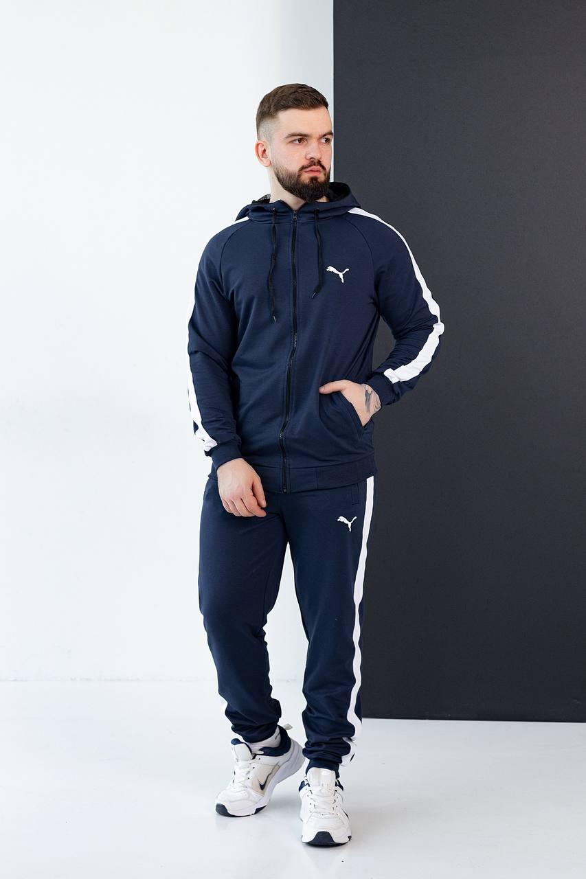 Легкий Чоловічий спортивний костюм пума Puma двунитка, фото 1