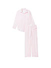 Піжама Victoria's Secret Modal-Cotton Long Pajama Set, Рожева в смужку, фото 4