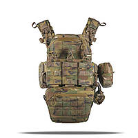 Комплект плитоноска Multicam с подсумками, система быстрого сброса, плитоноска мультикам с подсумками