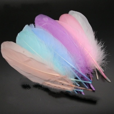 Пір'я гусячі 15-20 см 25 шт. Morandi Deep Mix, фото 1