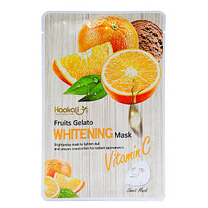 Тканинна маска Wokali Vitamin C Fruits Gelato Whitening Mask з екстрактом апельсина HA-3008 30 мл