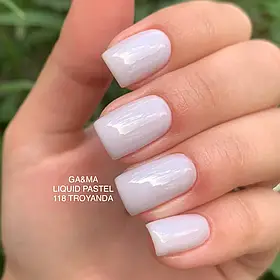 Гель-лак для нігтів GA&MA Liquid pastel 118 Troyanda, 10 мл