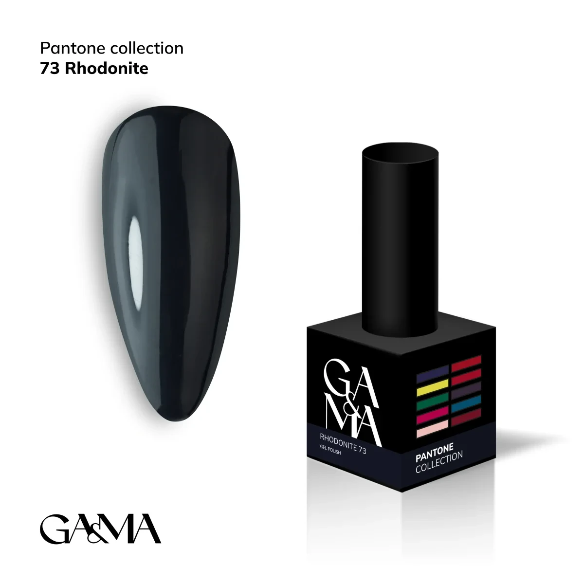 Гель-лак для нігтів GA&MA Pantone collection 073 Rhodonite, 10 мл