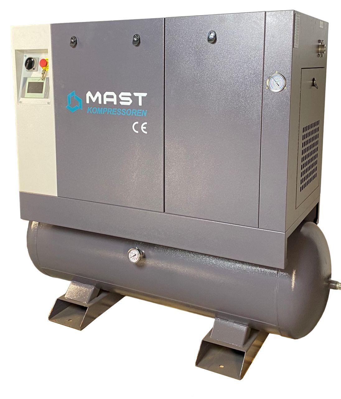 Гвинтовий компресор Mast LZN-10 COMBO inverter (Осушувач + ресивер 300 л), фото 1