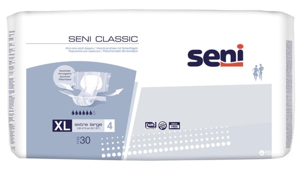 Подгузники для взрослых Super Seni Classic XL (30 шт) – максимальная ...