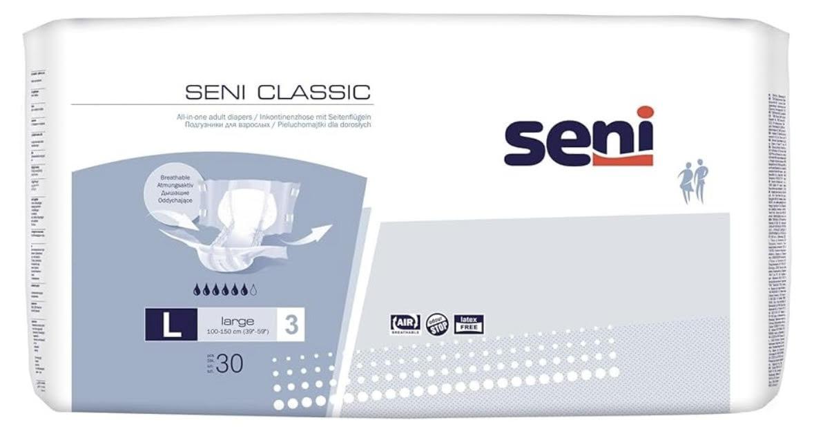 Підгузки для дорослих Seni Super Classic Large L (3), 30 штук (Сені), фото 1