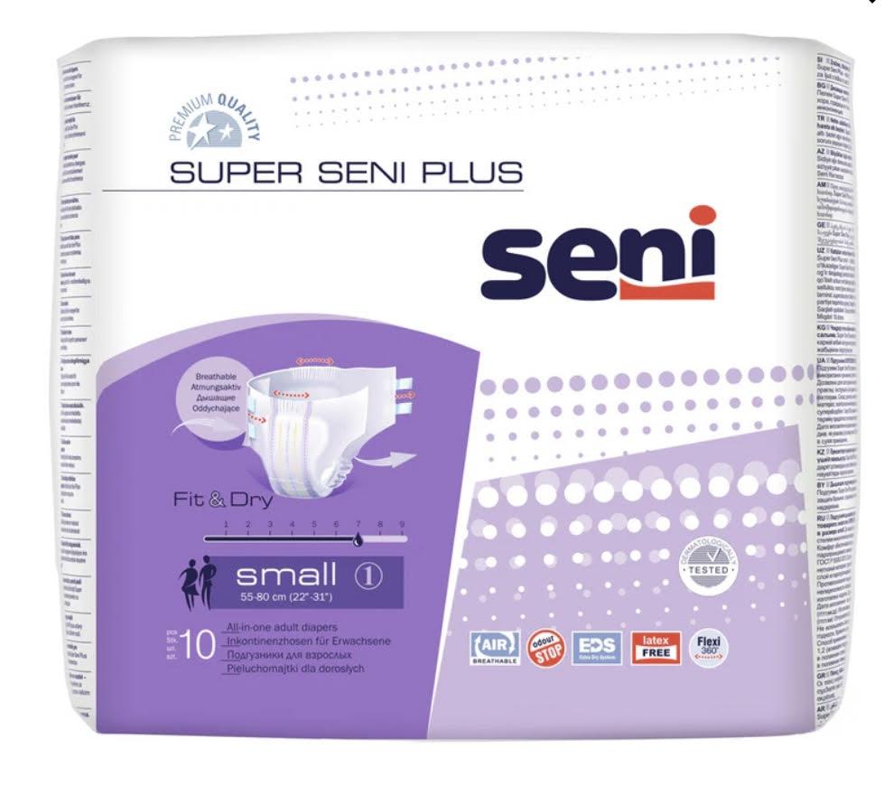 Підгузки для дорослих Seni Plus Small S (1), 10 штук (Сені)