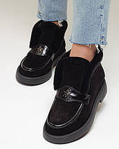 Черевики Guero 240116 36 чорний замша з хутром, фото 2