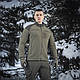 M-Tac тепла військова флісова кофта на блискавці Combat Fleece Jacket Dark Olive - фото 4 - id-p2333592272