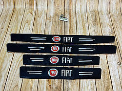 Захисна плівка Fiat 5D із вуглецевого волокна самоклеюча 4шт, 2х(60х7см)  2х(40х7см)