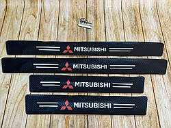 Захисна плівка Mitsubishi 5D із вуглецевого волокна самоклеюча 4шт, 2х(60х7см)  2х(40х7см)