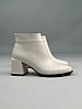 Жіночі демісезонні ботильйони ShoesBand Кремові натуральна шкіра всередині байка 38 (24,5-25 см) (S27061д), фото 5