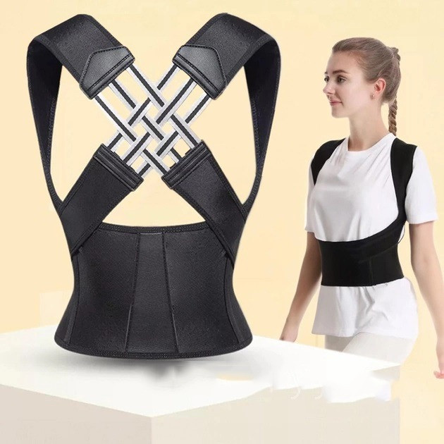 Корсет для вирівнювання спини та розвантаження хребта POSTURE BELT Еластичний коректор постави