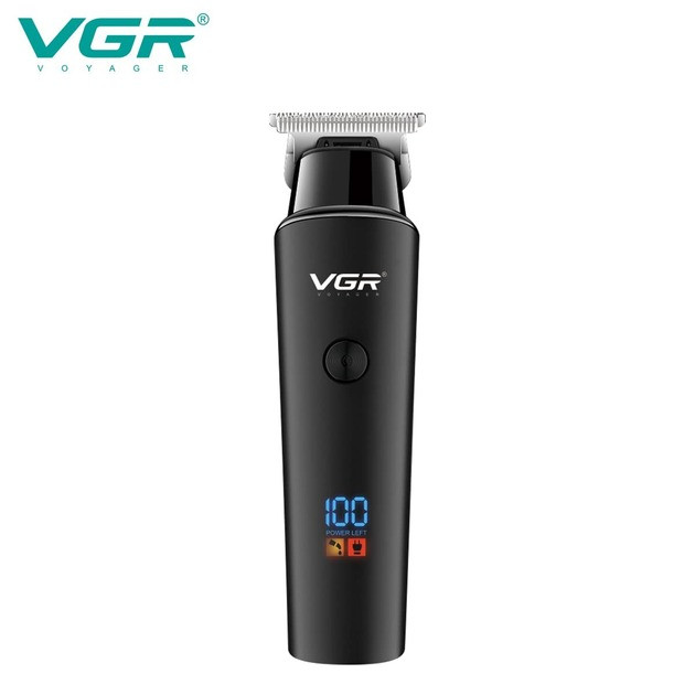 Тример для волосся VGR V-937, з USB-кабелем для заряджання, світлодіодним дисплеєм, 3 насадками STRONG BATTERY, фото 1