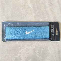 Пов'язка на голову блакитна Nike спортивна