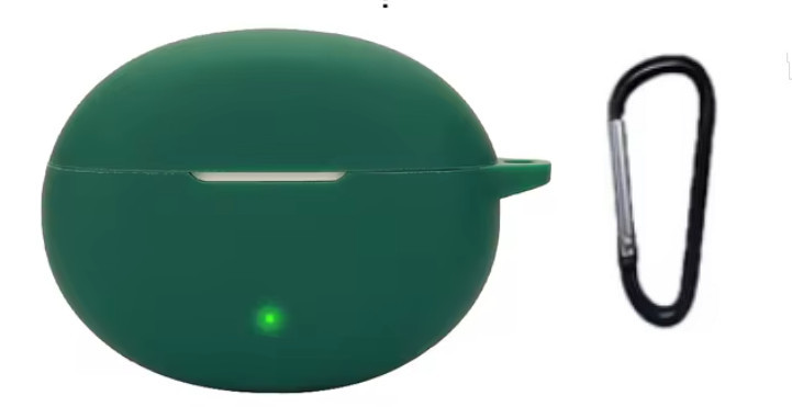 Чохол-накладка DK для Oppo Enco Air 4 Pro | Silicone Candy Friendly с карабином (017987) (green), фото 1