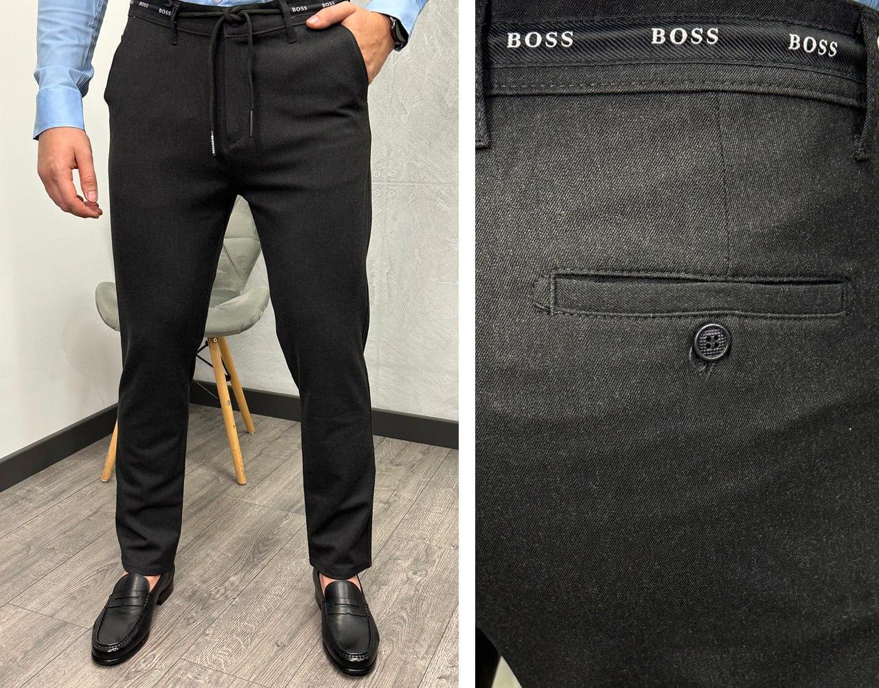 Чоловічі штани Hugo Boss H4660 коричневі, фото 1